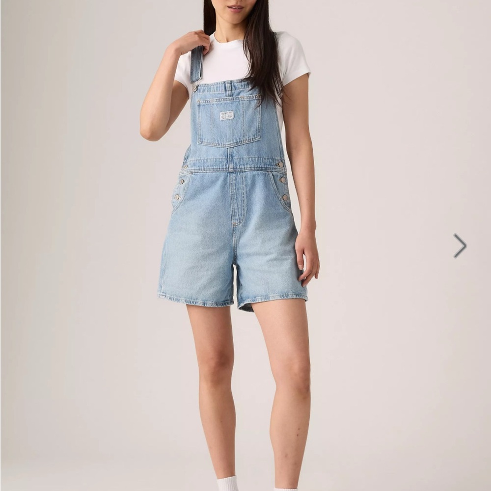 Levi’s Denim Short Overalls
